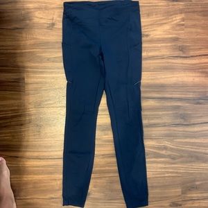 LULULEMON DARK BLUE LEGGINGS WITH POCKETS